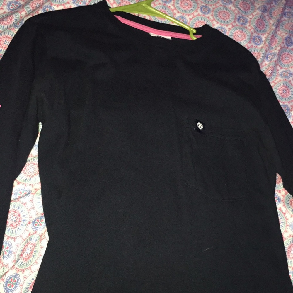 Dark navy blue/black long sleeve simply southern t